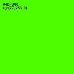 #4DFD00 - Bright Green Color Image