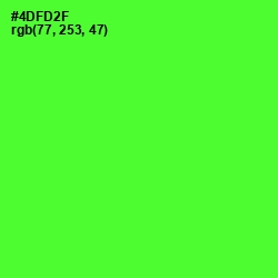 #4DFD2F - Bright Green Color Image