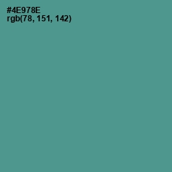 #4E978E - Smalt Blue Color Image