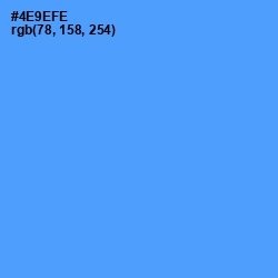 #4E9EFE - Cornflower Blue Color Image