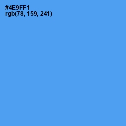 #4E9FF1 - Picton Blue Color Image