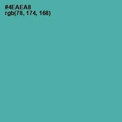 #4EAEA8 - Tradewind Color Image