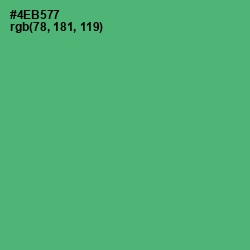 #4EB577 - Ocean Green Color Image