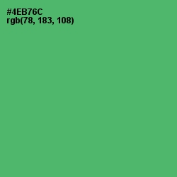 #4EB76C - Ocean Green Color Image