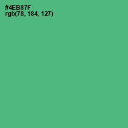 #4EB87F - Ocean Green Color Image