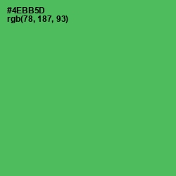 #4EBB5D - Chateau Green Color Image