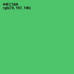 #4EC56A - Emerald Color Image