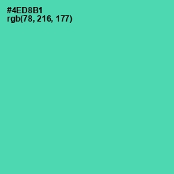 #4ED8B1 - De York Color Image