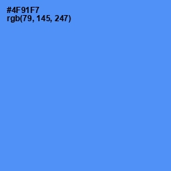 #4F91F7 - Cornflower Blue Color Image