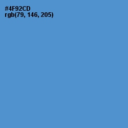#4F92CD - Havelock Blue Color Image
