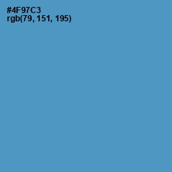 #4F97C3 - Havelock Blue Color Image
