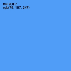 #4F9DF7 - Cornflower Blue Color Image