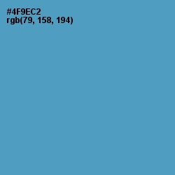 #4F9EC2 - Havelock Blue Color Image