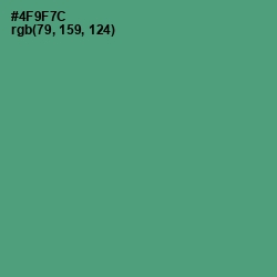 #4F9F7C - Viridian Color Image