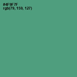 #4F9F7F - Viridian Color Image