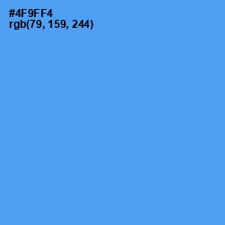 #4F9FF4 - Picton Blue Color Image