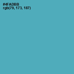 #4FADBB - Fountain Blue Color Image