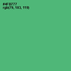 #4FB777 - Ocean Green Color Image
