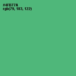#4FB77A - Ocean Green Color Image