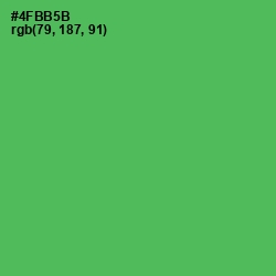 #4FBB5B - Chateau Green Color Image