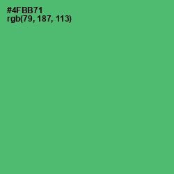 #4FBB71 - Ocean Green Color Image
