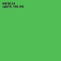 #4FBC54 - Chateau Green Color Image