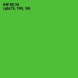 #4FBE38 - Apple Color Image