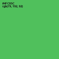 #4FC05C - Emerald Color Image