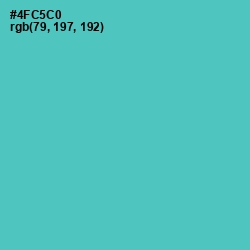 #4FC5C0 - Downy Color Image