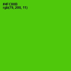 #4FC80B - Bright Green Color Image