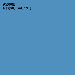 #5090BF - Steel Blue Color Image