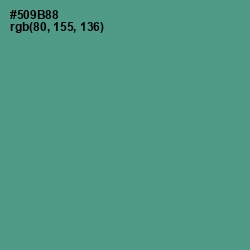 #509B88 - Smalt Blue Color Image