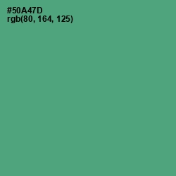#50A47D - Aqua Forest Color Image