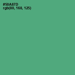 #50A87D - Aqua Forest Color Image