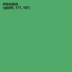 #50AB6B - Aqua Forest Color Image