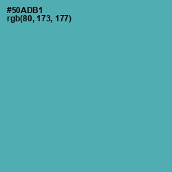 #50ADB1 - Fountain Blue Color Image