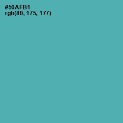 #50AFB1 - Fountain Blue Color Image