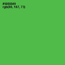 #50BB49 - Chateau Green Color Image