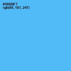 #50BBF7 - Picton Blue Color Image
