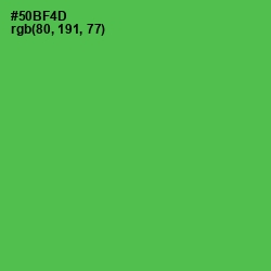 #50BF4D - Chateau Green Color Image