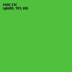 #50C13C - Bright Green Color Image