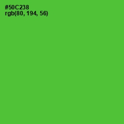 #50C238 - Bright Green Color Image