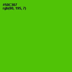 #50C307 - Bright Green Color Image