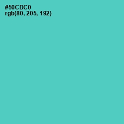 #50CDC0 - Downy Color Image