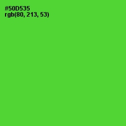 #50D535 - Bright Green Color Image