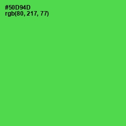 #50D94D - Emerald Color Image