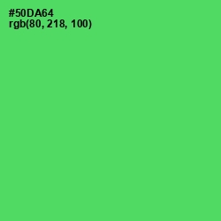 #50DA64 - Emerald Color Image