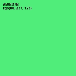 #50ED7B - Screamin' Green Color Image