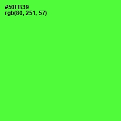 #50FB39 - Bright Green Color Image