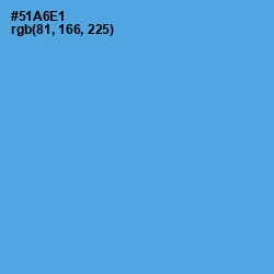 #51A6E1 - Picton Blue Color Image